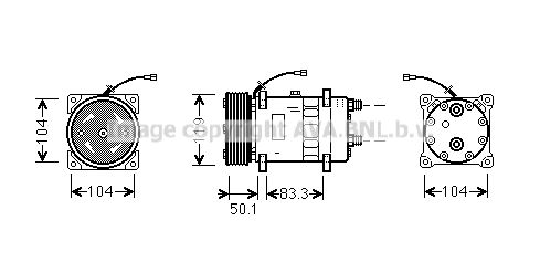 AVA QUALITY COOLING Компрессор, кондиционер UVAK044